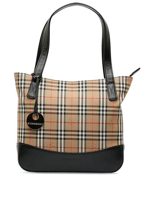 used burberry tote|Burberry haymarket tote.